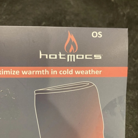 HotMocs Men's Fleece Gaitor Black Face Mask & Neck Guard 2 Free Heat Packs - NWT - Picture 3 of 8